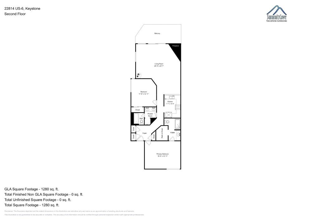 Four-Bedroom Apartment with Balcony interior